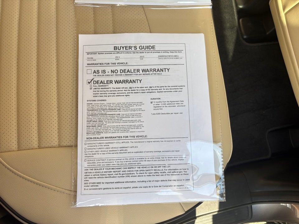 2015 Honda CR-V EX-L