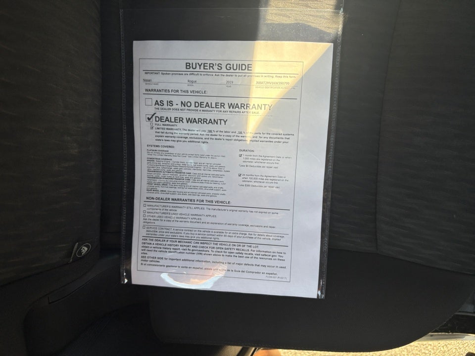2019 Nissan Rogue SV