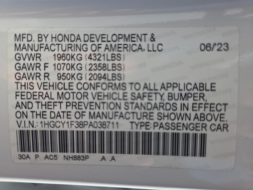 2023 Honda Accord EX