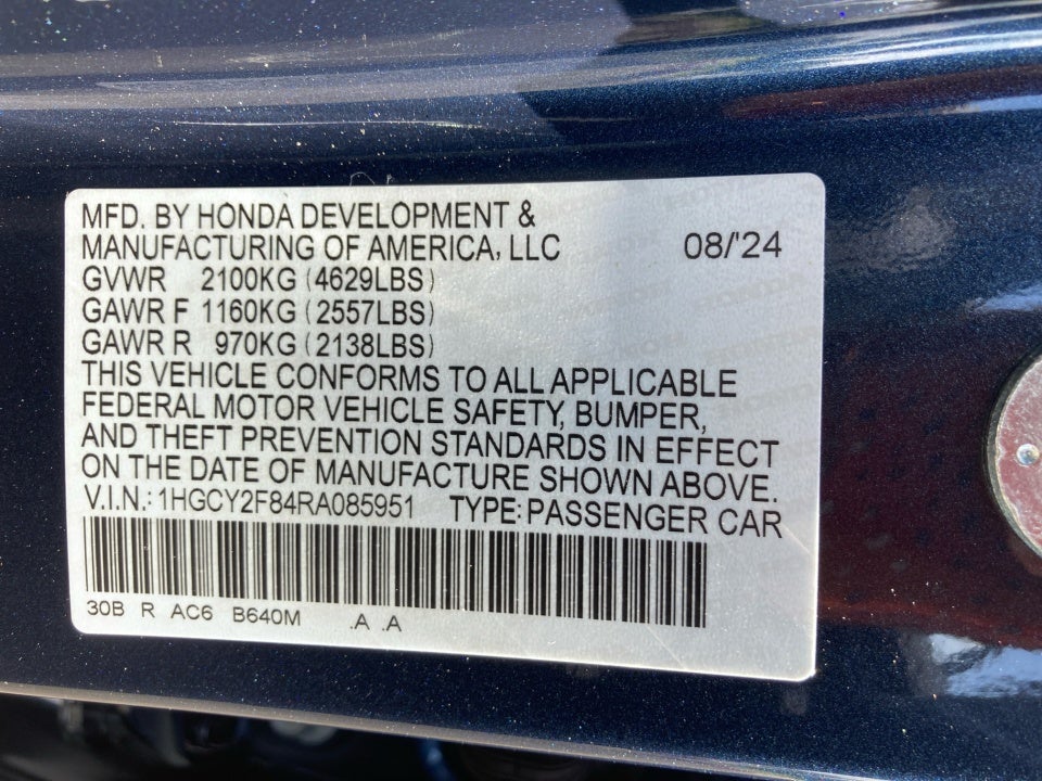 2024 Honda Accord Hybrid Touring