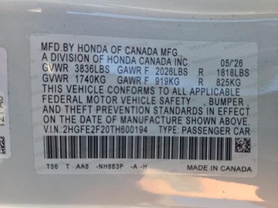 2026 Honda Civic Sedan LX