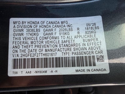 2026 Honda Civic Sedan LX