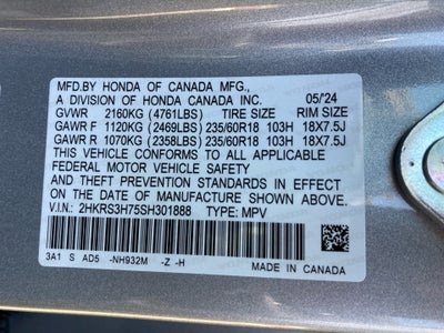 2025 Honda CR-V EX-L 2WD