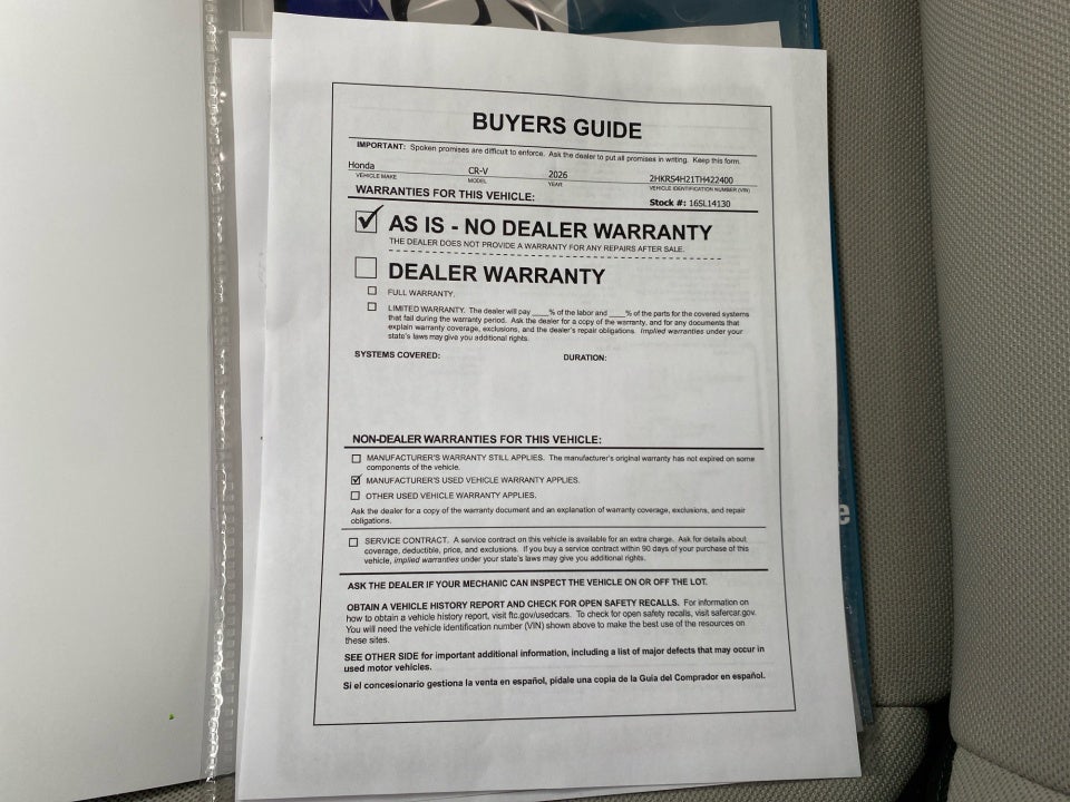 2026 Honda CR-V LX AWD