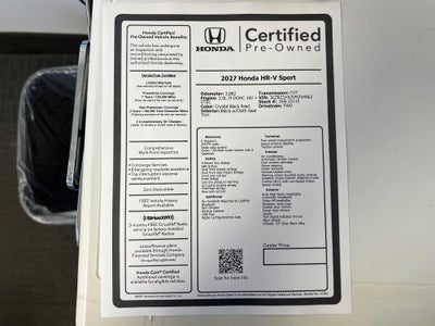 2027 Honda HR-V Sport