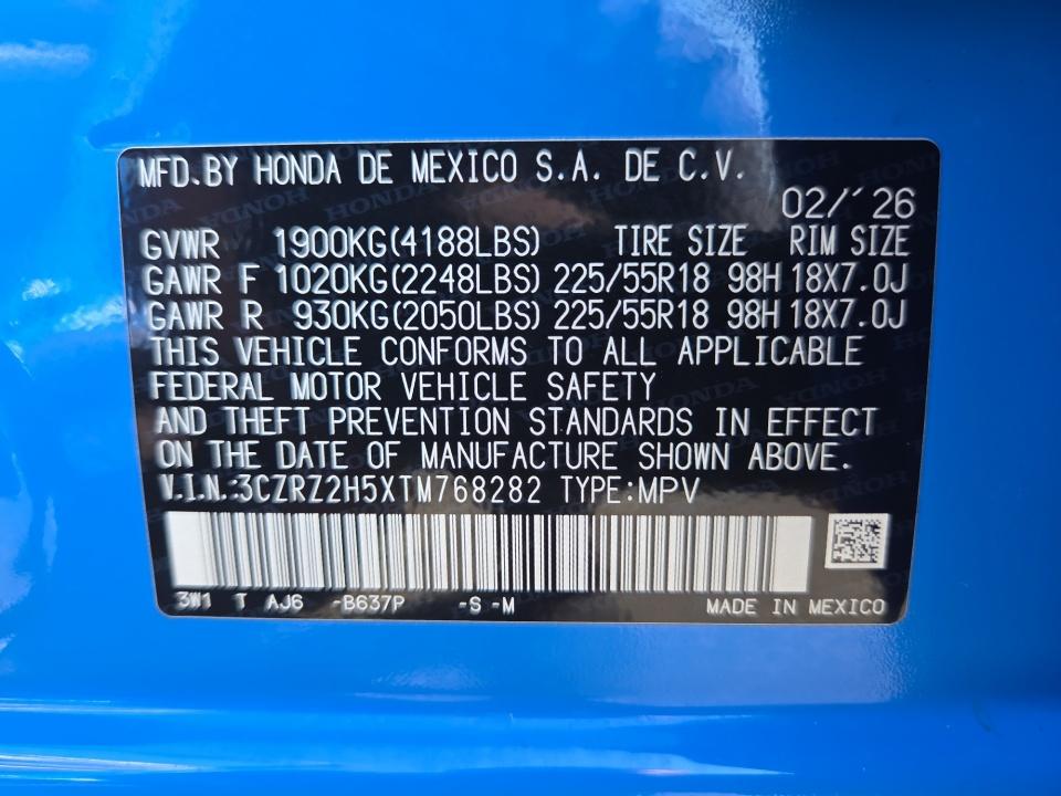 2026 Honda HR-V Sport