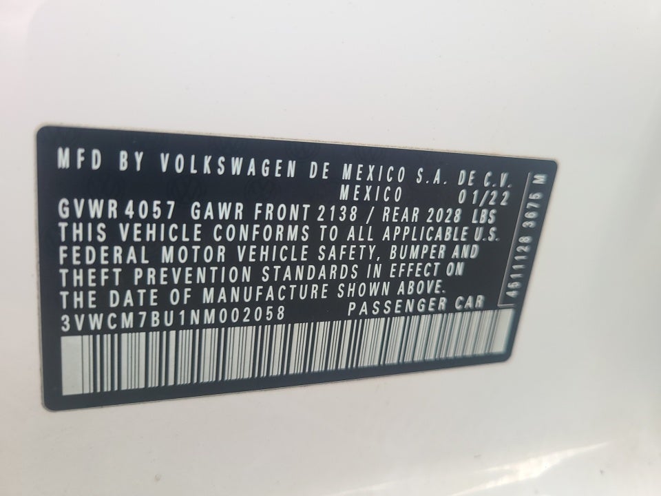 2022 Volkswagen Jetta S
