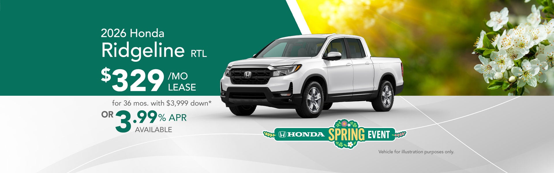 2026 Honda Ridgeline special offer