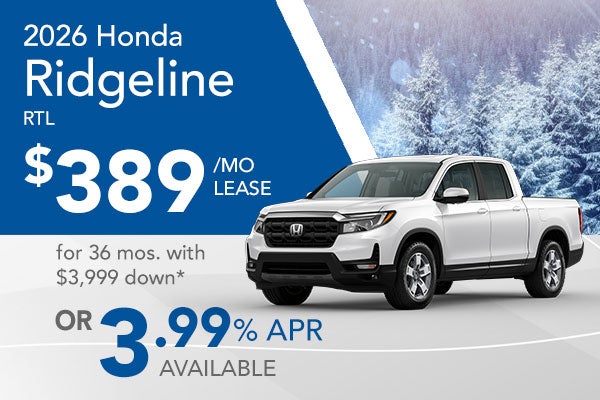 2026 Honda Ridgeline RTL