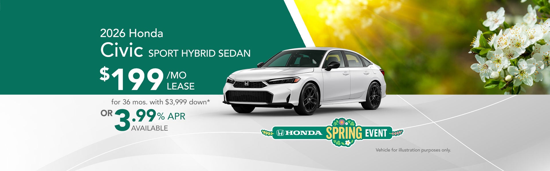 2026 Civic Sport Hybrid Sedan special offer