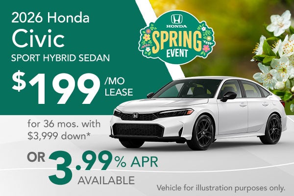 2026 Civic Sport Hybrid Sedan special offer