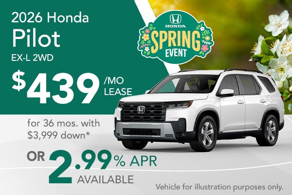 2026 Honda Pilot special offer