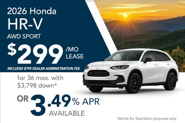 2026 Honda HR-V AWD Sport Lease and APR Offer